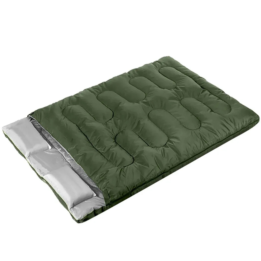 Mountview Sleeping Bag Double Bags Outdoor Camping Thermal -10? Hiking