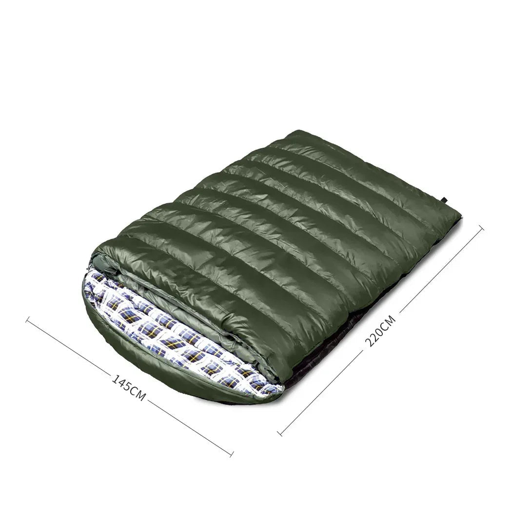 Mountview Sleeping Bag Double Bags Outdoor Camping Hiking Thermal -10?