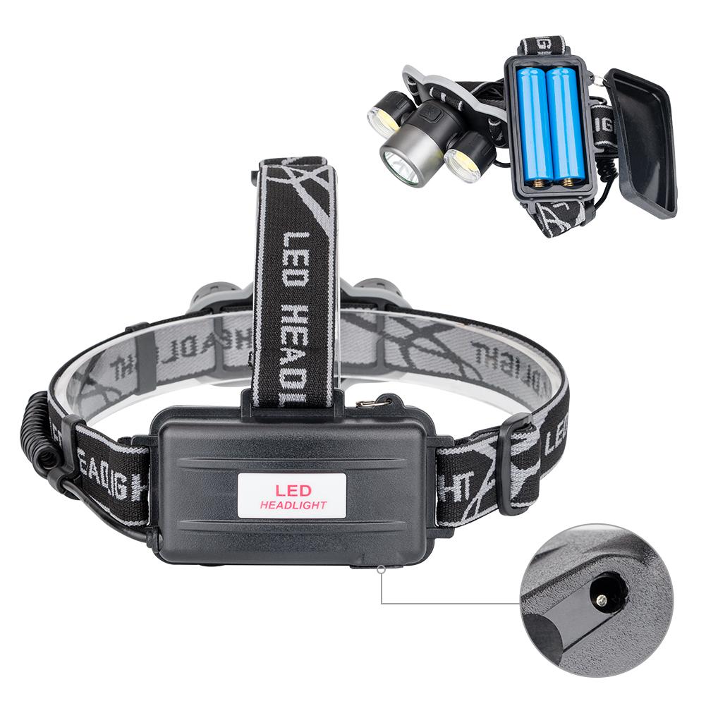 6000 Lumen Rechargeable LED Headlamp Outdoor Torch