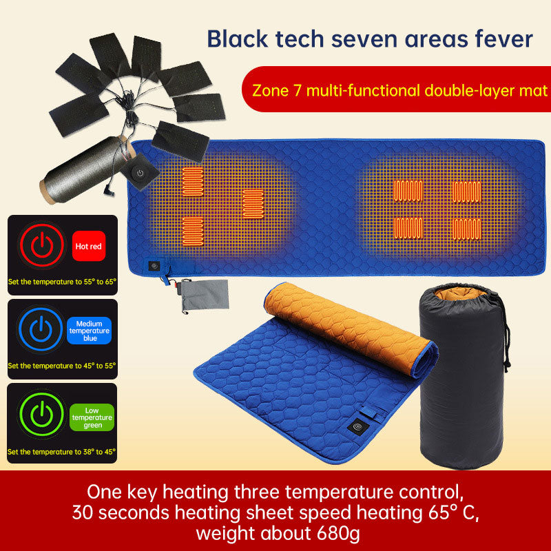 Multifunctional Double Layer Heating Pad for Sleeping Bag