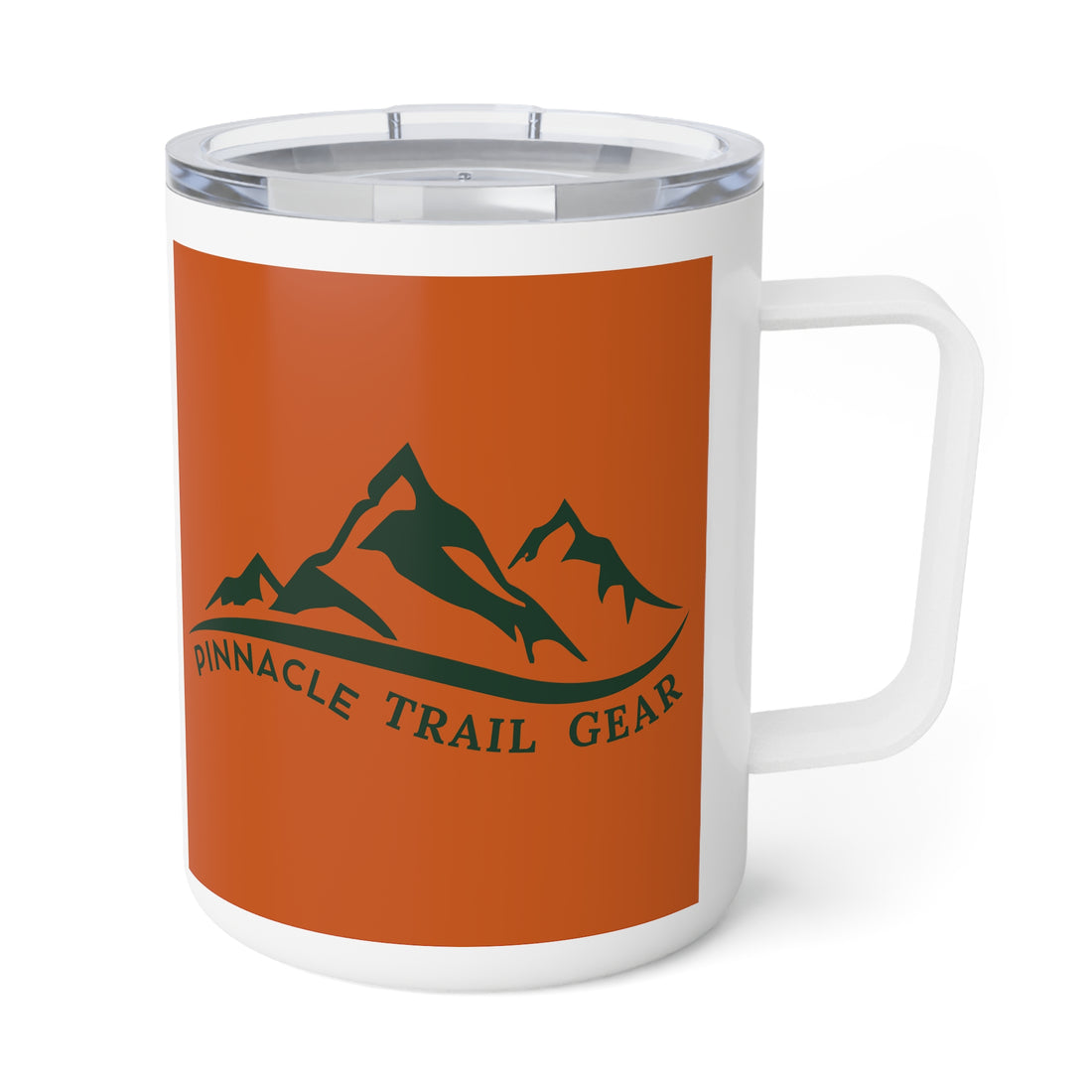 10oz Insulated Coffee Mug — Pinnacle Trail Gear Logo, Travel Tumbler for Hikers & Campers