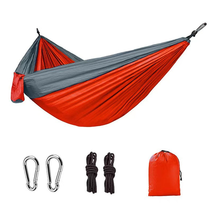 Lightweight Double Nylon Camping Hammock With Straps