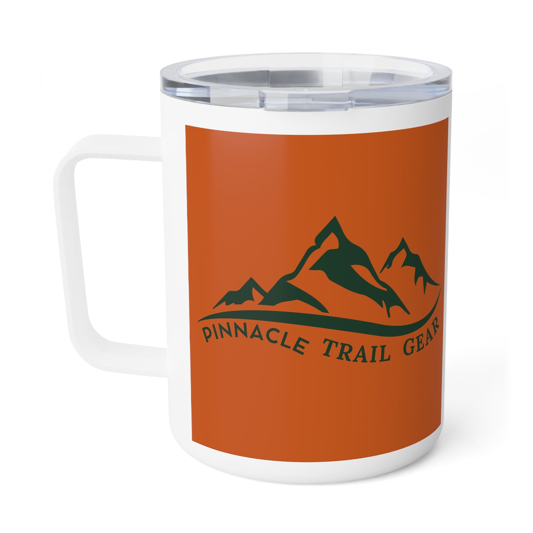 10oz Insulated Coffee Mug — Pinnacle Trail Gear Logo, Travel Tumbler for Hikers & Campers