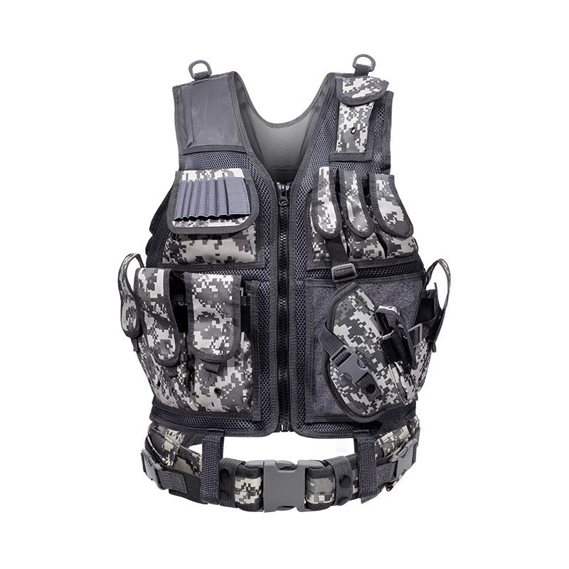 6000D Nylon Multi Pocket Outdoor Utility Vest