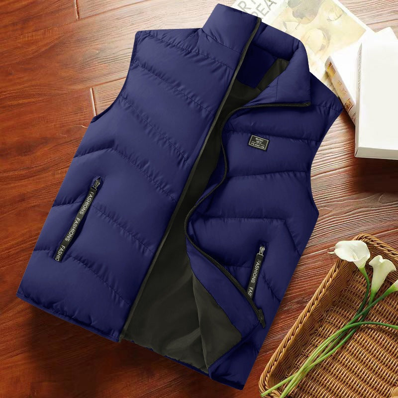 Mens Stand-Neck Outdoor Casual Vest