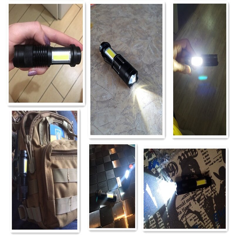 3800LM Waterproof Zoom LED Flashlight Outdoor Torch