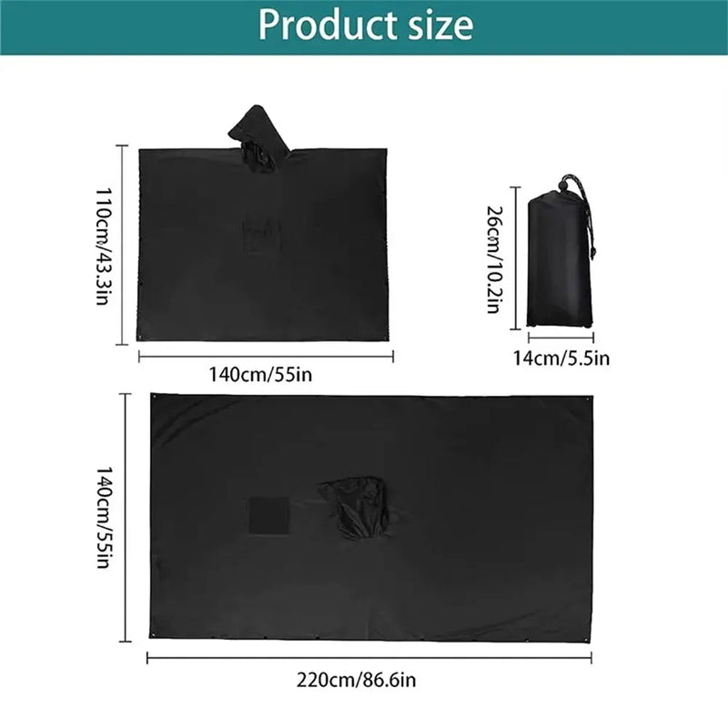 3 In 1 Waterproof Outdoor Rain Poncho
