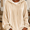 2026 European And American Women's Clothing Amazon Independent Station Hooded Sweater For Autumn And Winter Loose Drawstring Velvet Women's Clothing