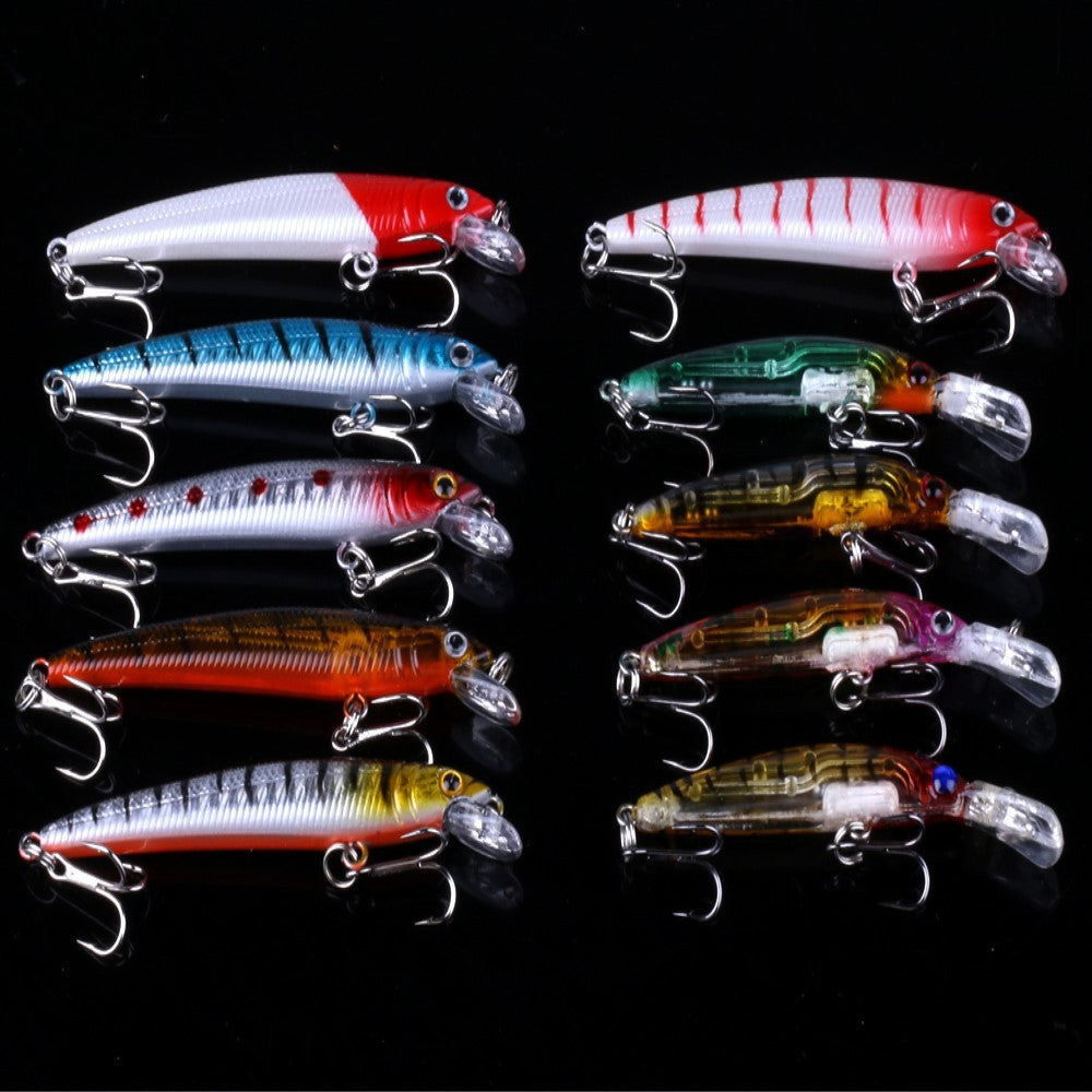 HENG JIA fast selling 56 pieces of lure bait kit  bursting fake bait suit lure