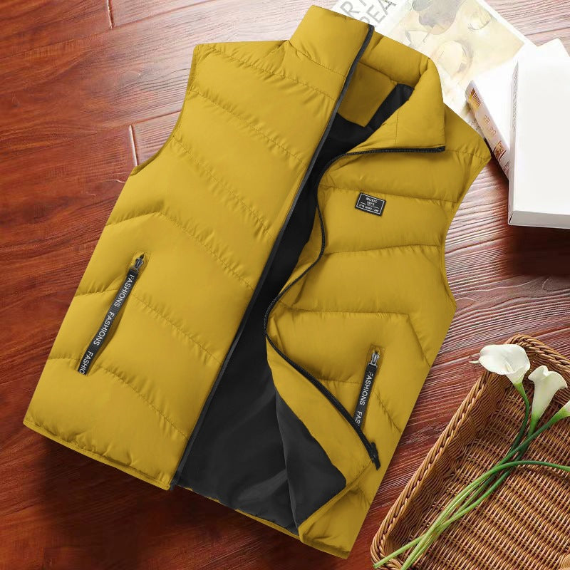 Mens Stand-Neck Outdoor Casual Vest