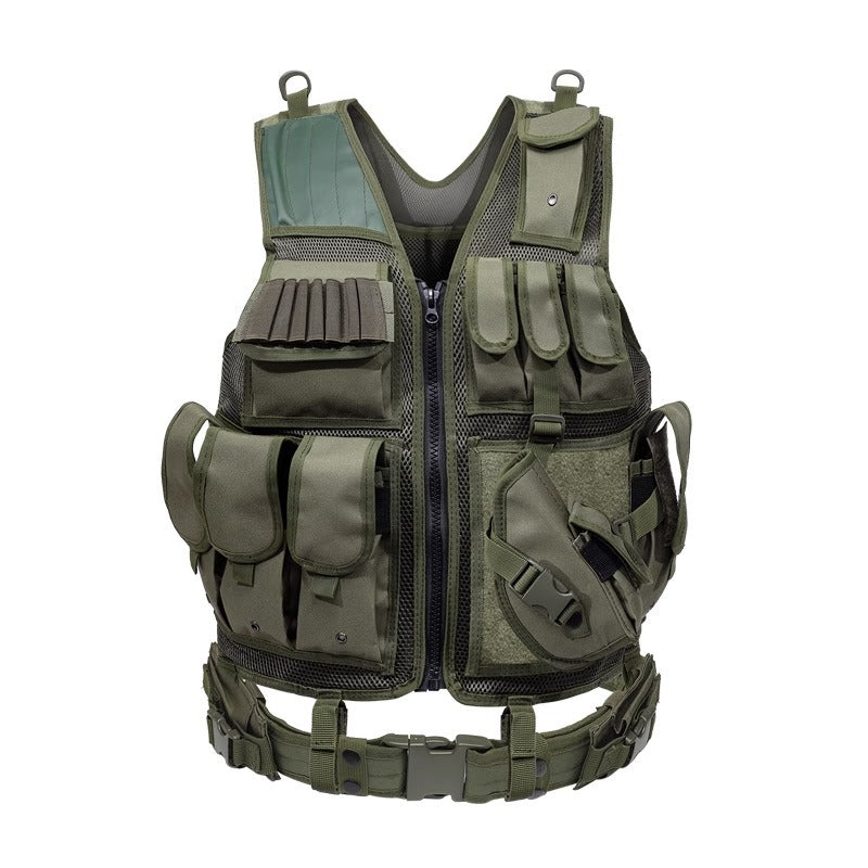 6000D Nylon Multi Pocket Outdoor Utility Vest