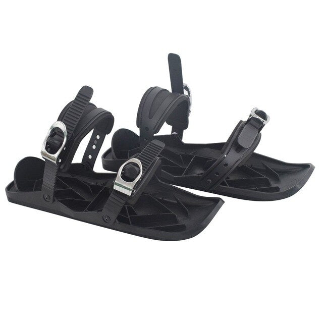 Adjustable Mini Snow Skis With Portable Bindings