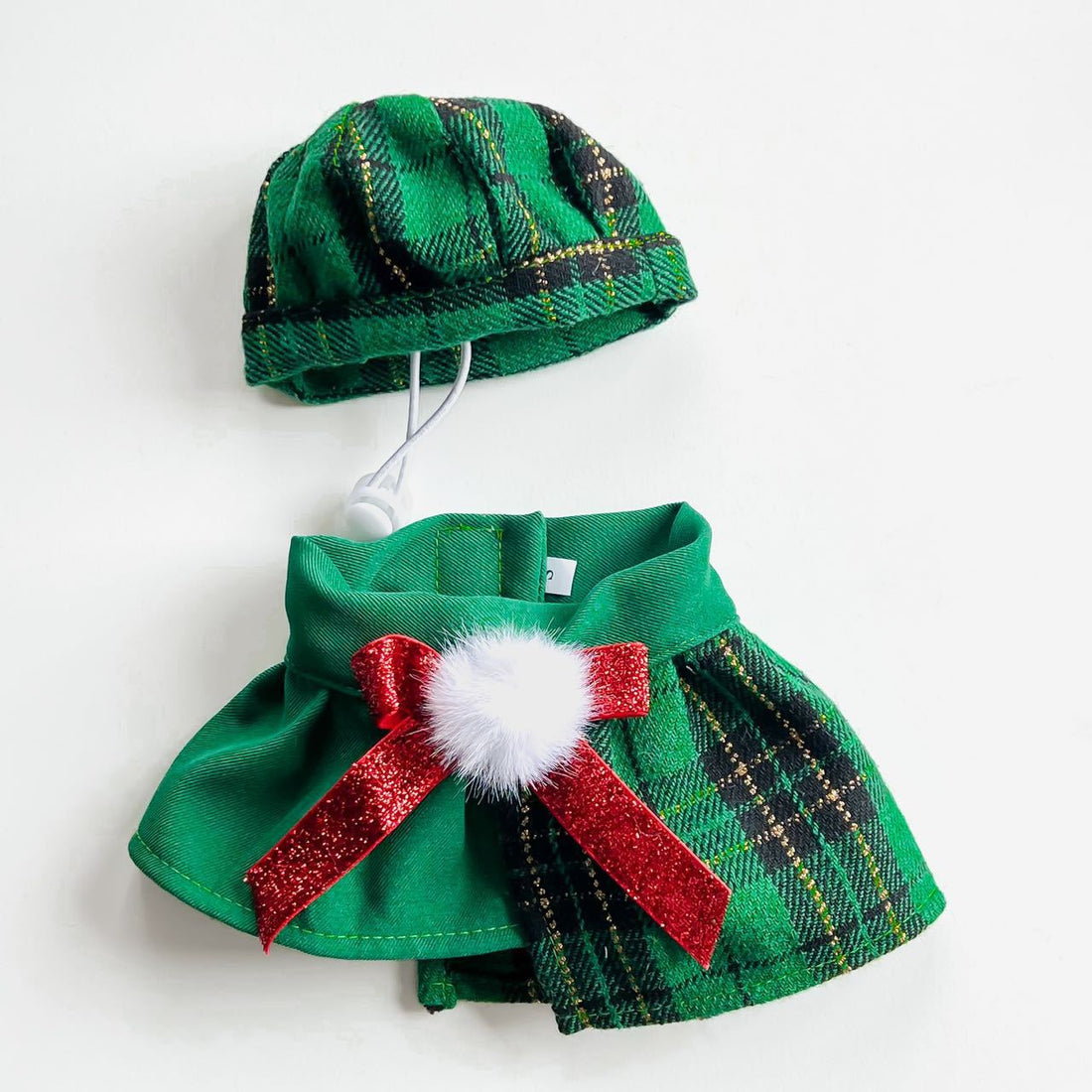 Christmas Dog or Cat Outfit Octagonal Hat And Scarf Set