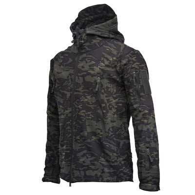 Men's Waterproof Fleece Camouflage Outdoor Jacket