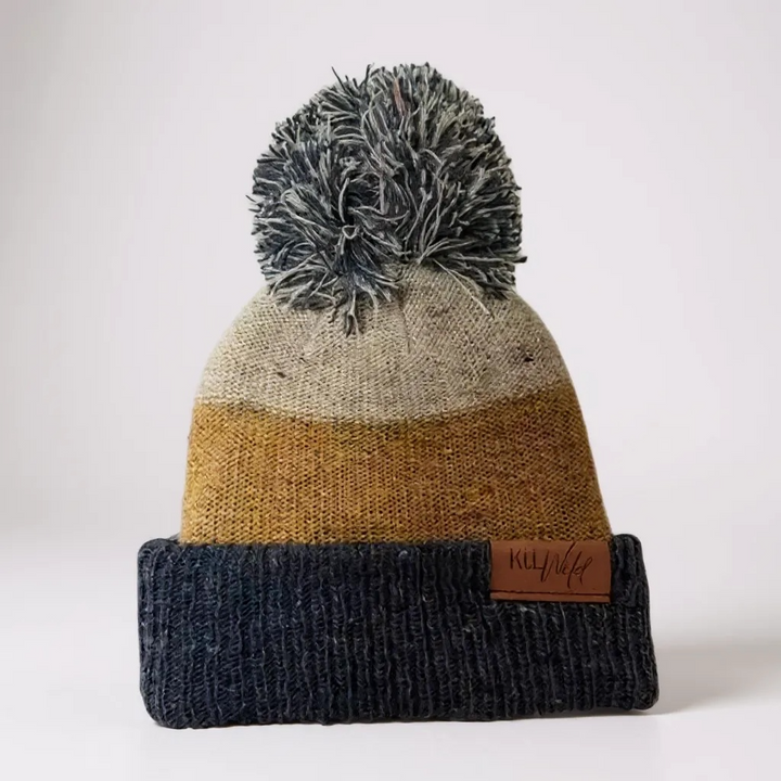Puff knit beanie