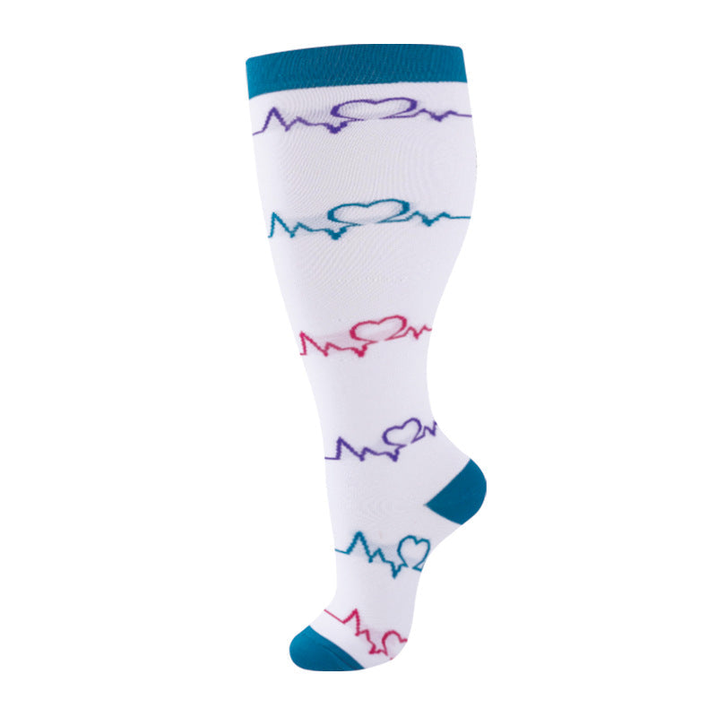 Plus-size Compression Socks, Nylon Nurse Socks For Men And Women