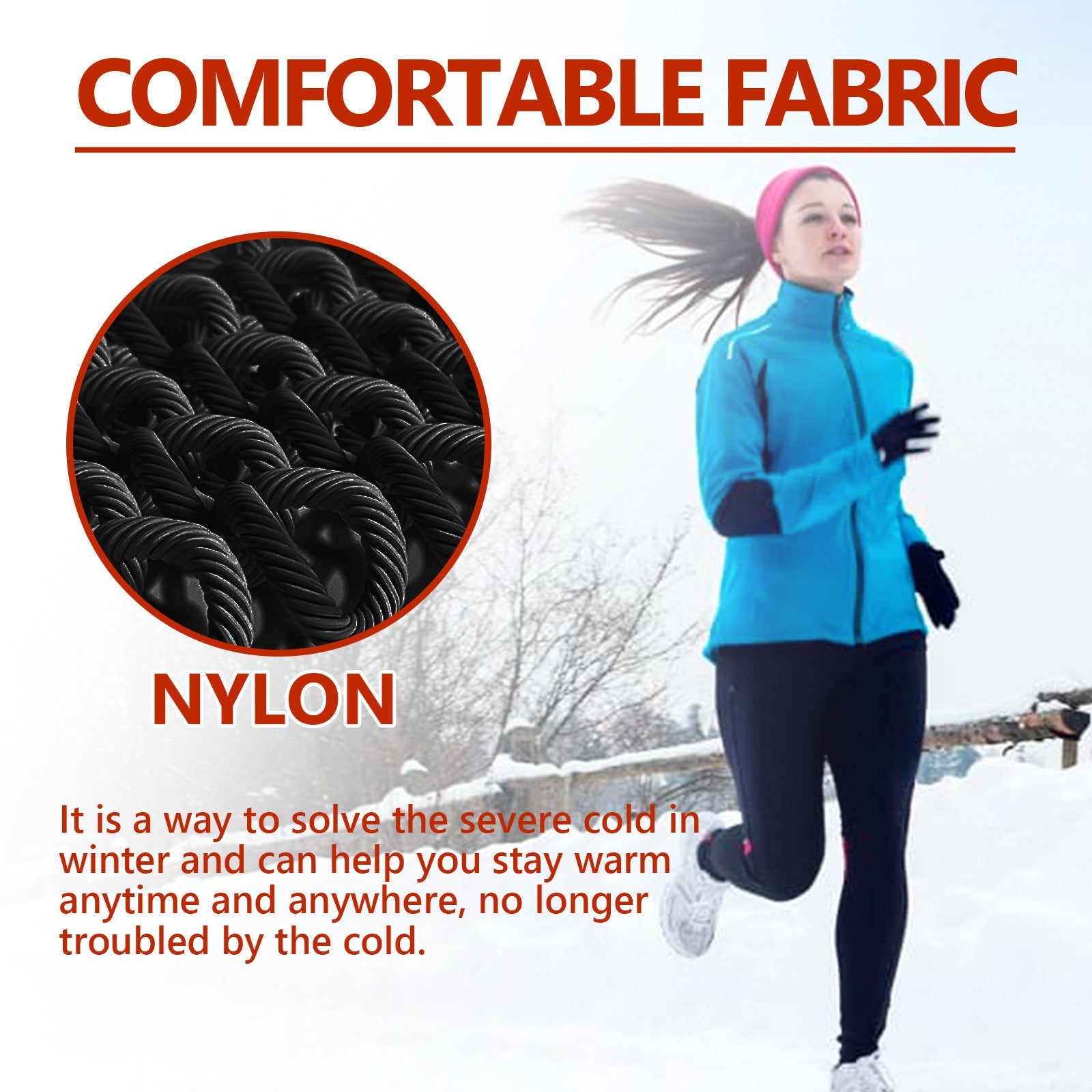 Nylon Winter Outdoor Ski Warmth Gloves