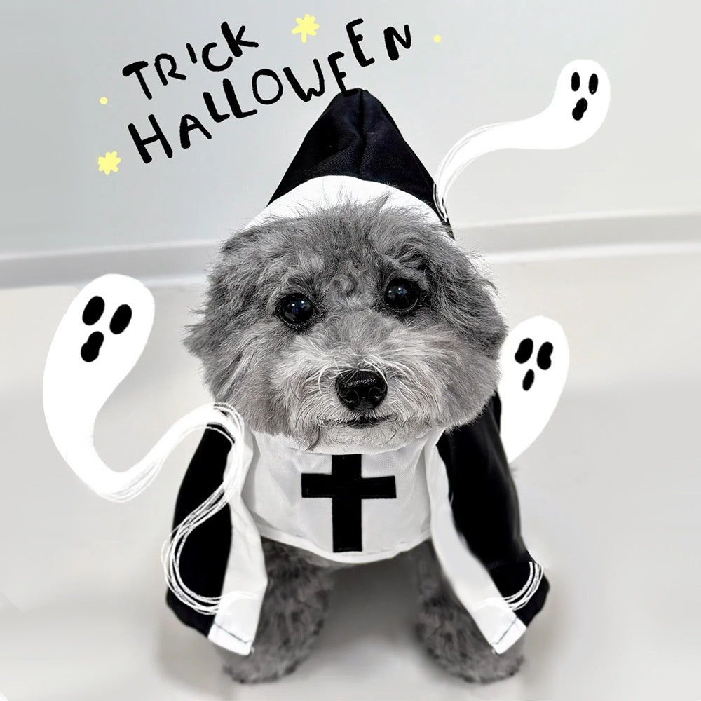 Pet Costume dog Transformation Funny Holiday Dress-Up Outfit