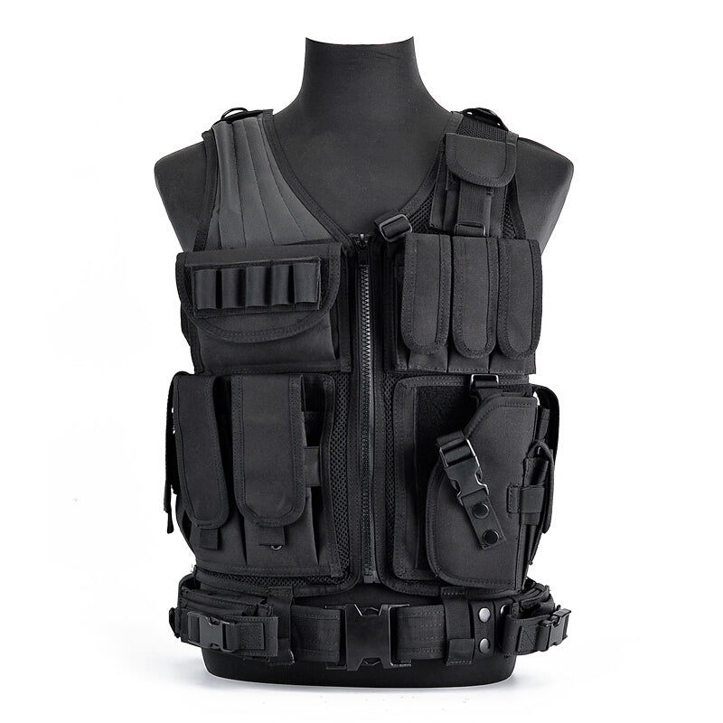 6000D Nylon Multi Pocket Outdoor Utility Vest