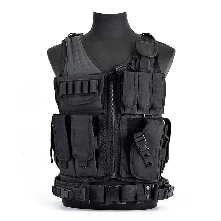 6000D Nylon Multi Pocket Outdoor Utility Vest