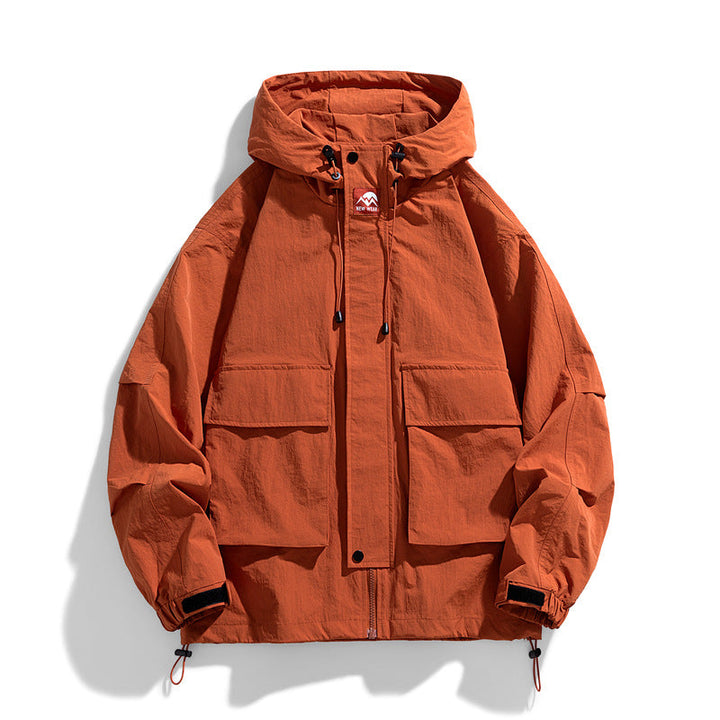 Loose Fit Waterproof Windproof Hooded Outdoor Jacket