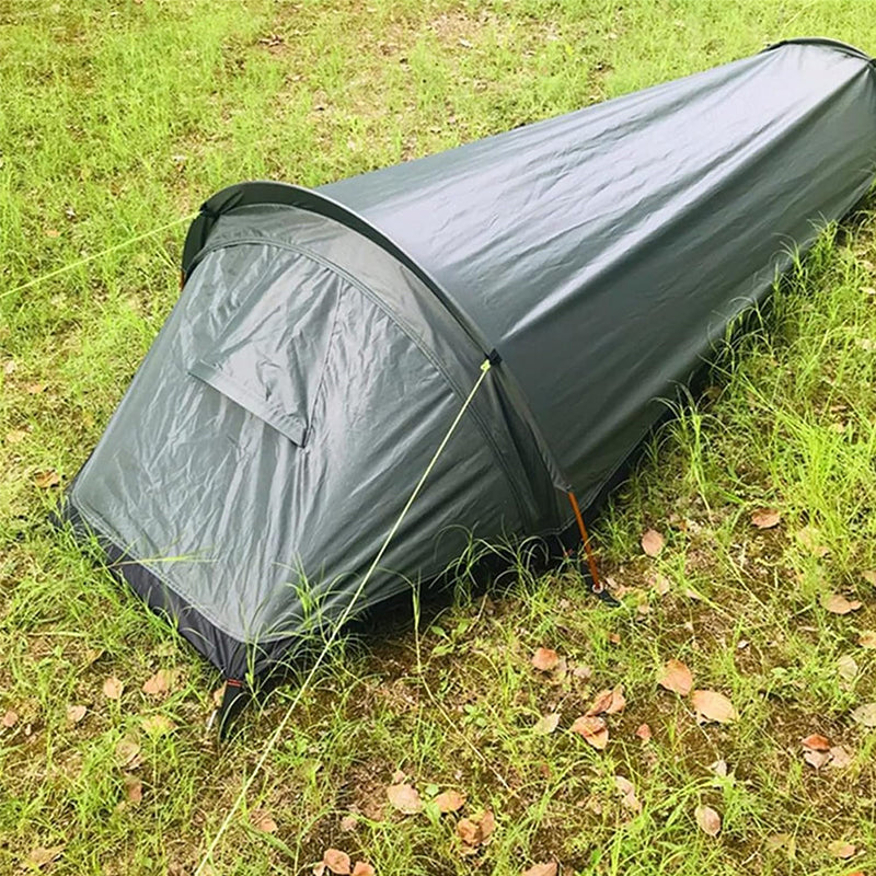 Lightweight single - person camping tent, outdoor camping sleeping bag, hiking travel gear