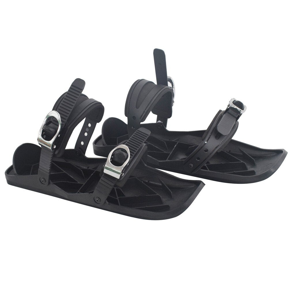 Adjustable Mini Snow Skis With Portable Bindings