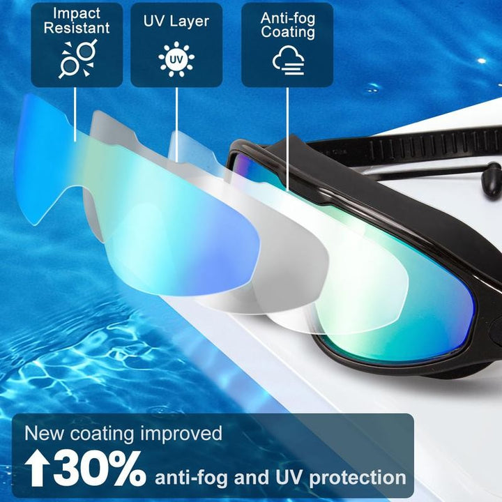 Swimming Goggles Two Piece Set for Adults
