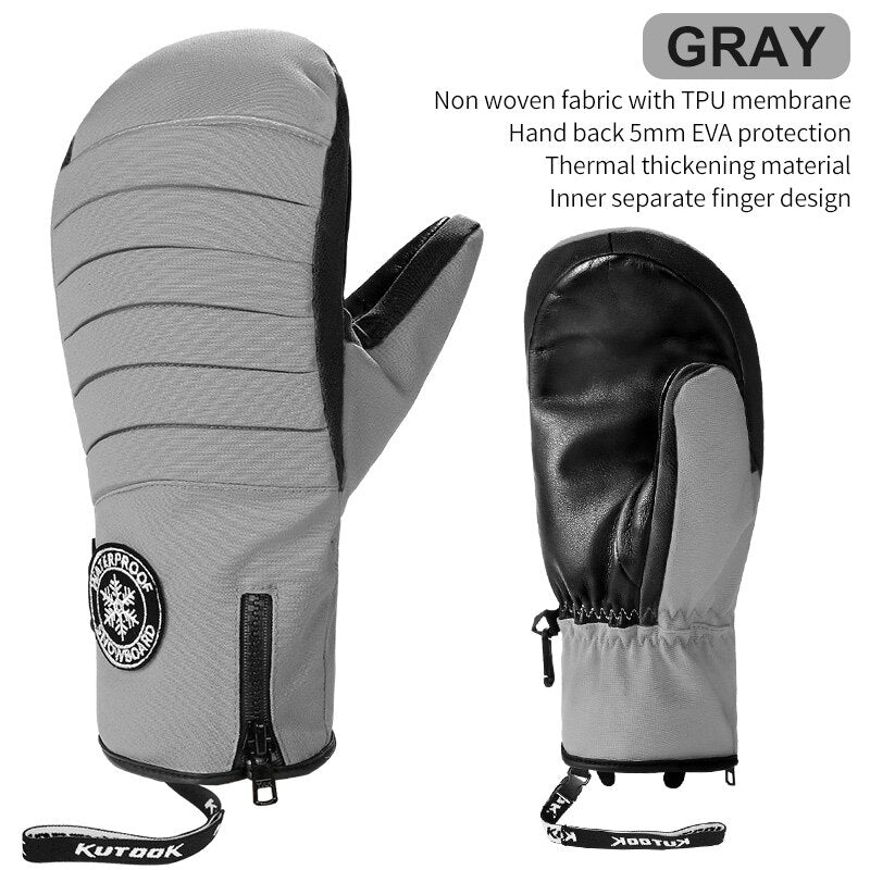 Winter Waterproof Thermal Ski Mittens