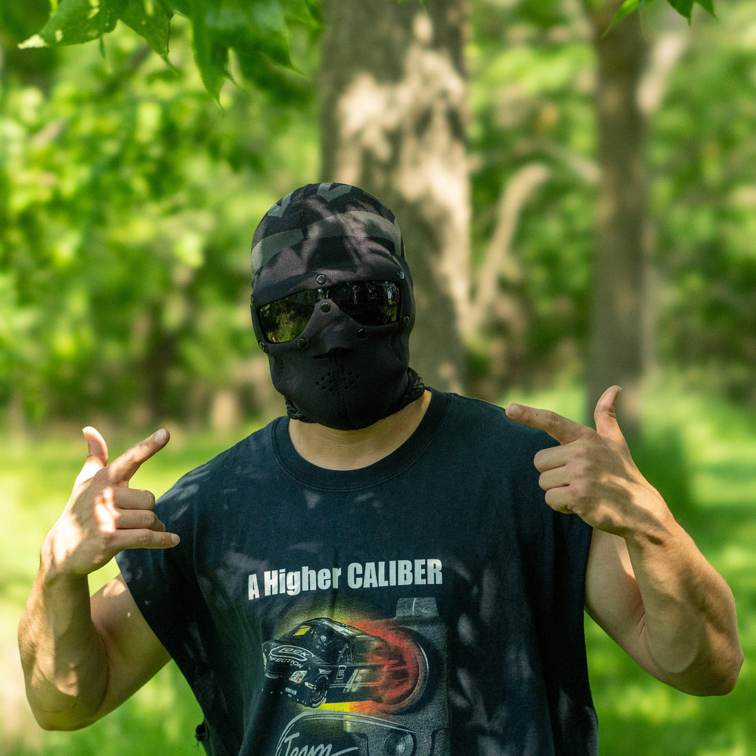 SwissEye Black Neoprene Mask w/Ballistic Smoke Lenses