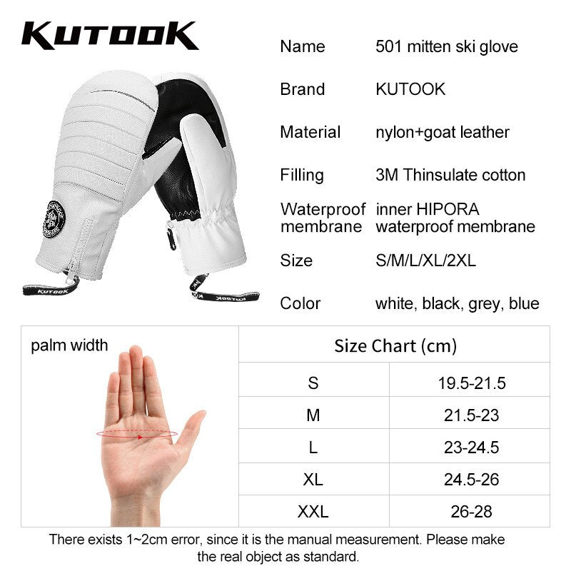 Winter Waterproof Thermal Ski Mittens