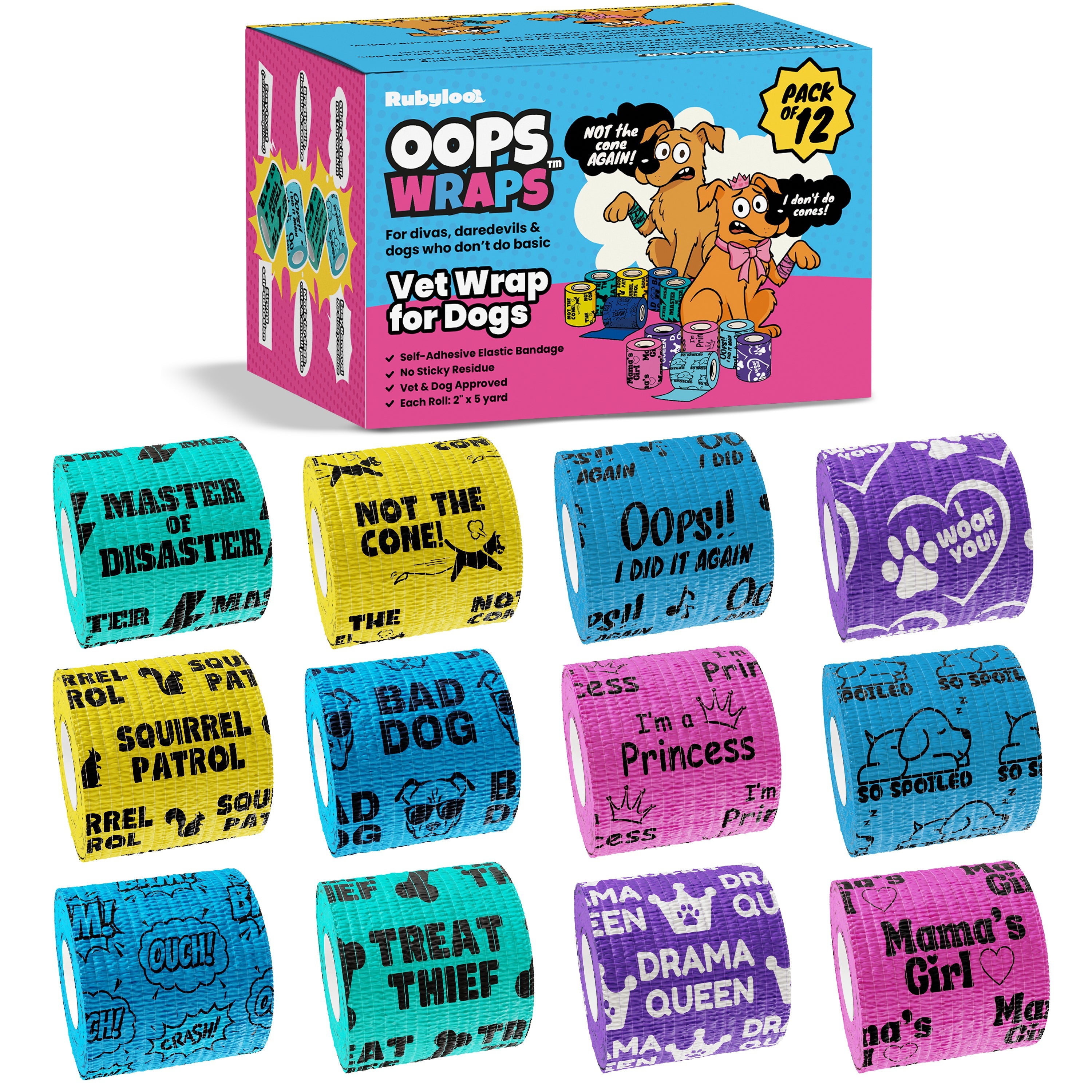 Oops Wraps™ Non-Stick Wrap for Dogs