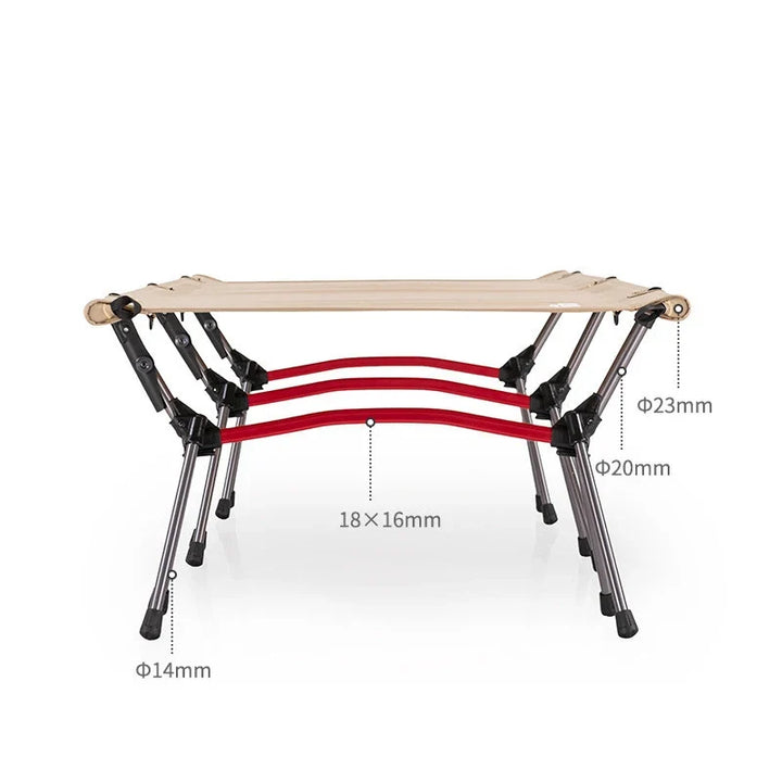 Folding Camping Cot, Adjustable Height, Lightweight Sleeping Bed, Tent Cot, with Storage Bag, Comfortable for Outdoor&Indoor