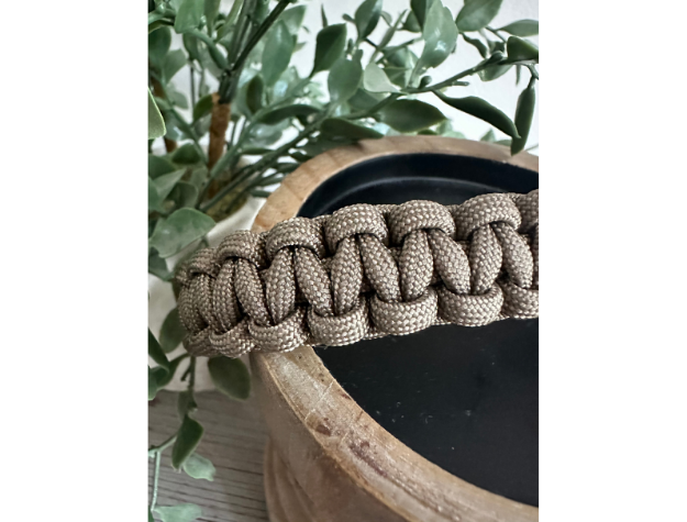 Cobra Braid in Tan - Handmade Dog Collar