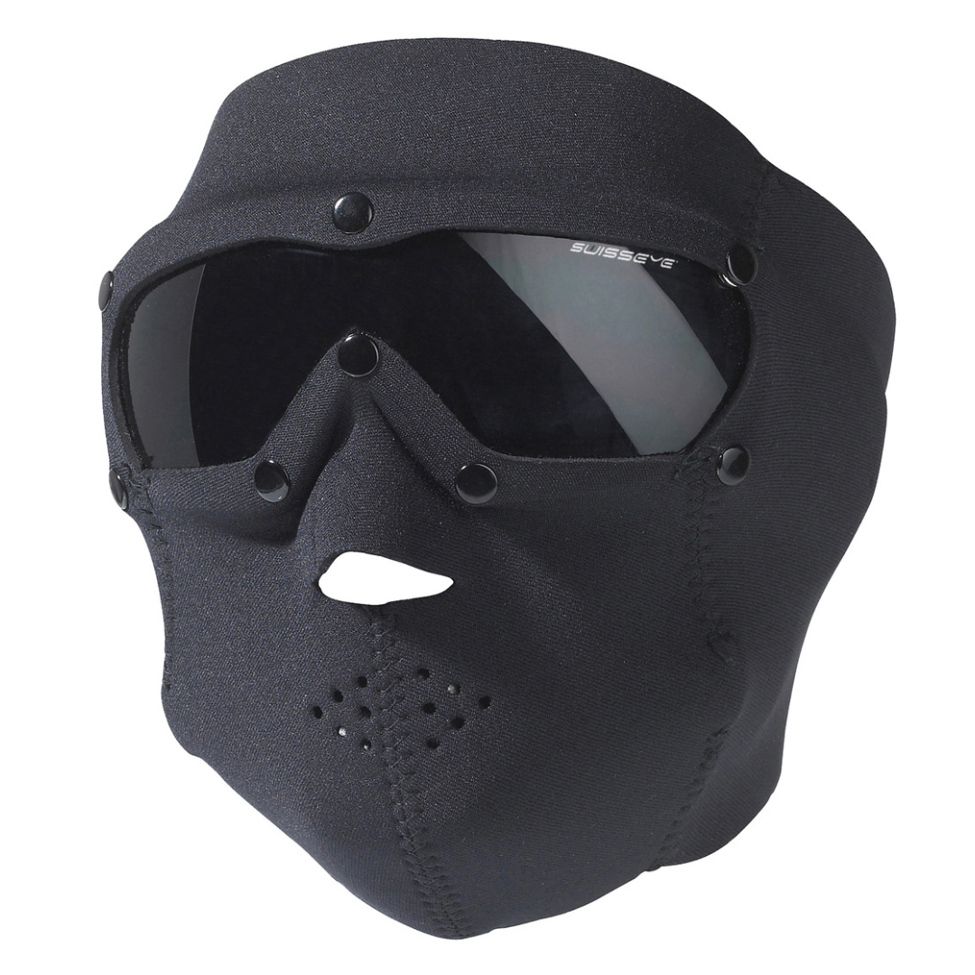 SwissEye Black Neoprene Mask w/Ballistic Smoke Lenses