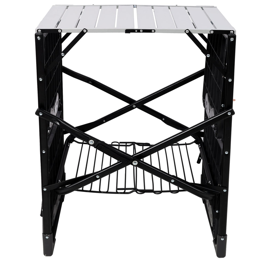 Folding Camping Kitchen Table with Heat-Resistant Top
