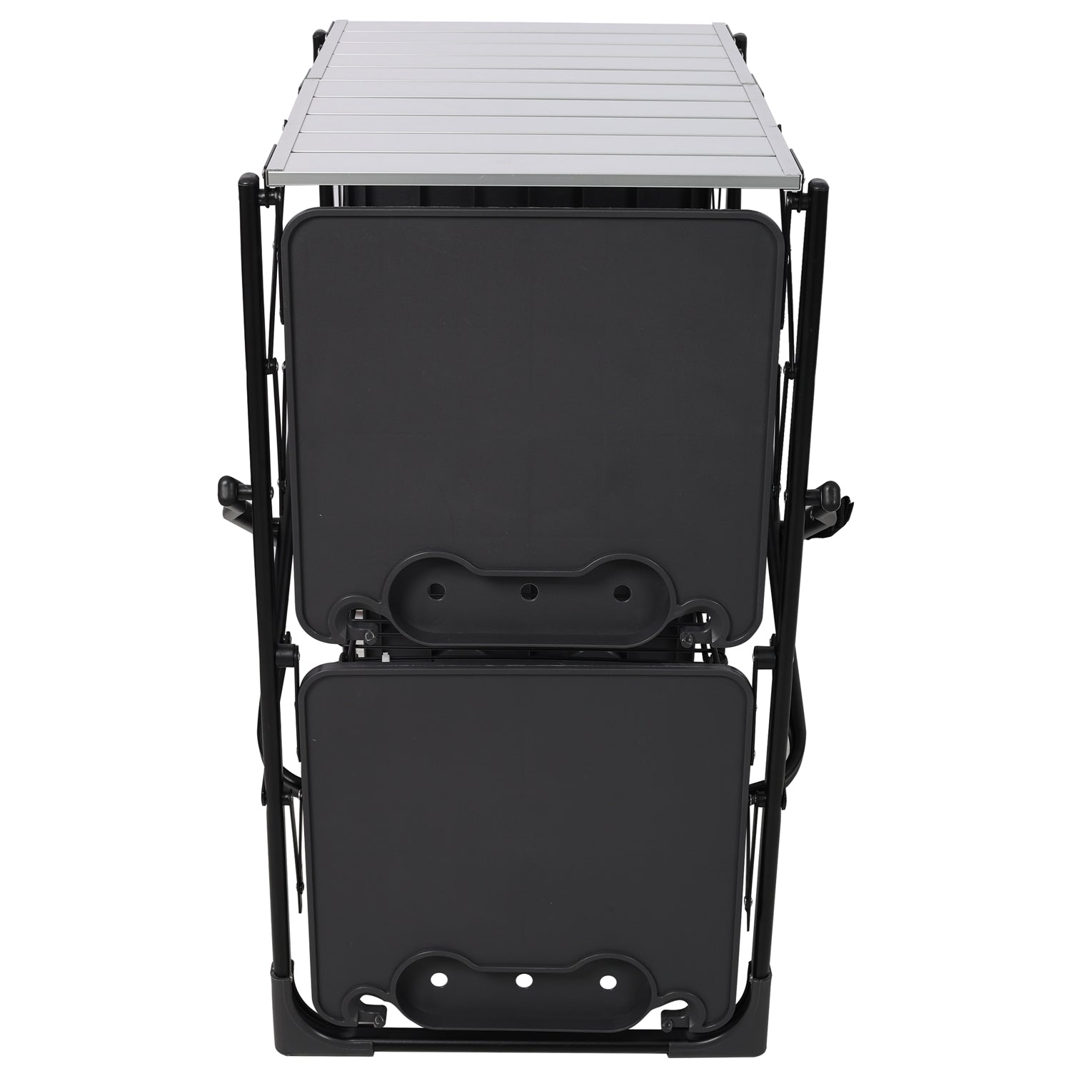 Folding Camping Kitchen Table with Heat-Resistant Top