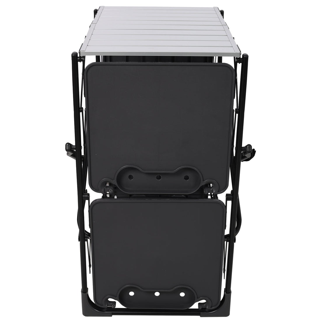 Folding Camping Kitchen Table with Heat-Resistant Top