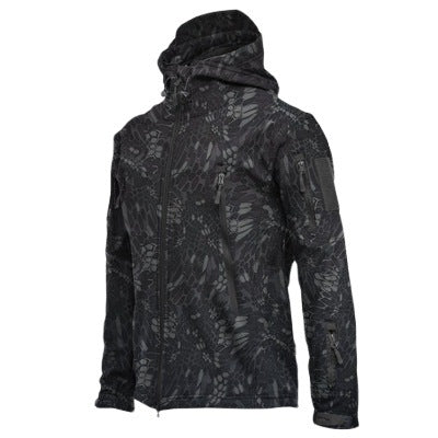 Men's Waterproof Fleece Camouflage Outdoor Jacket