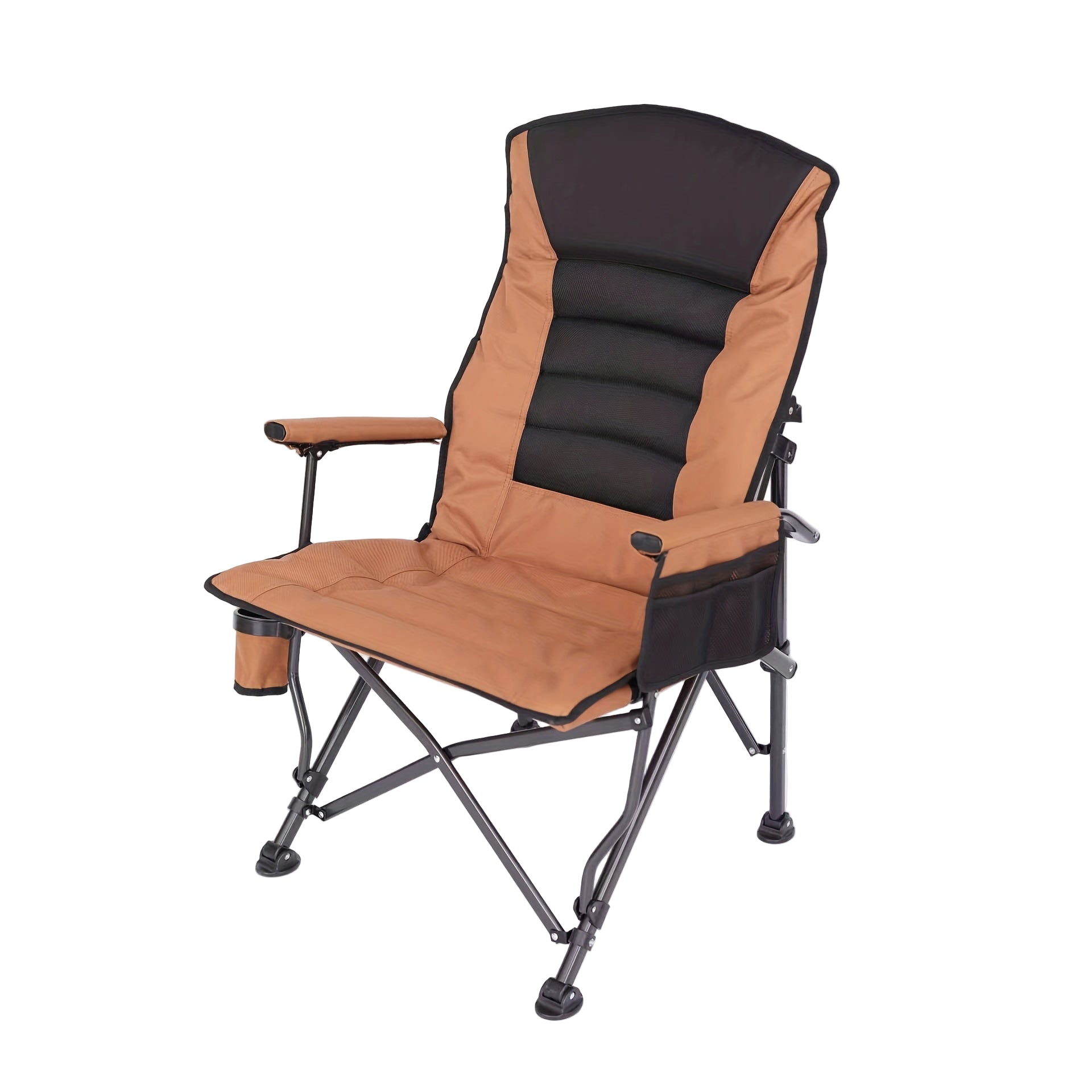 Heavy Duty Outdoor Folding Camping Chair with Adjustable Backrest