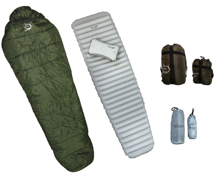 Insulated Sleeping Bag with Pad  & Pillow - Combo Set