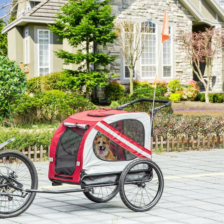 2-In-1 Pet Bike Trailer Stroller