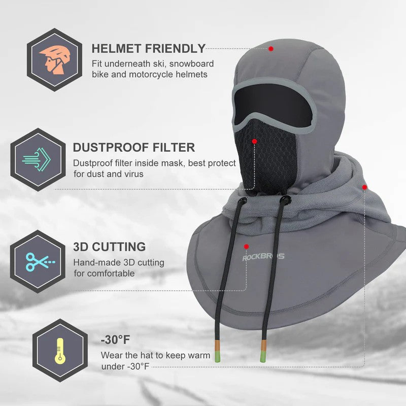 Thermal Fleece Ski Balaclava Winter Face Mask