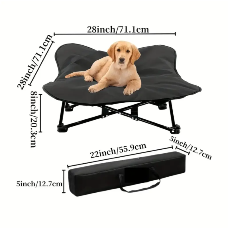 Portable Elevated Dog Bed for All sized Dogs